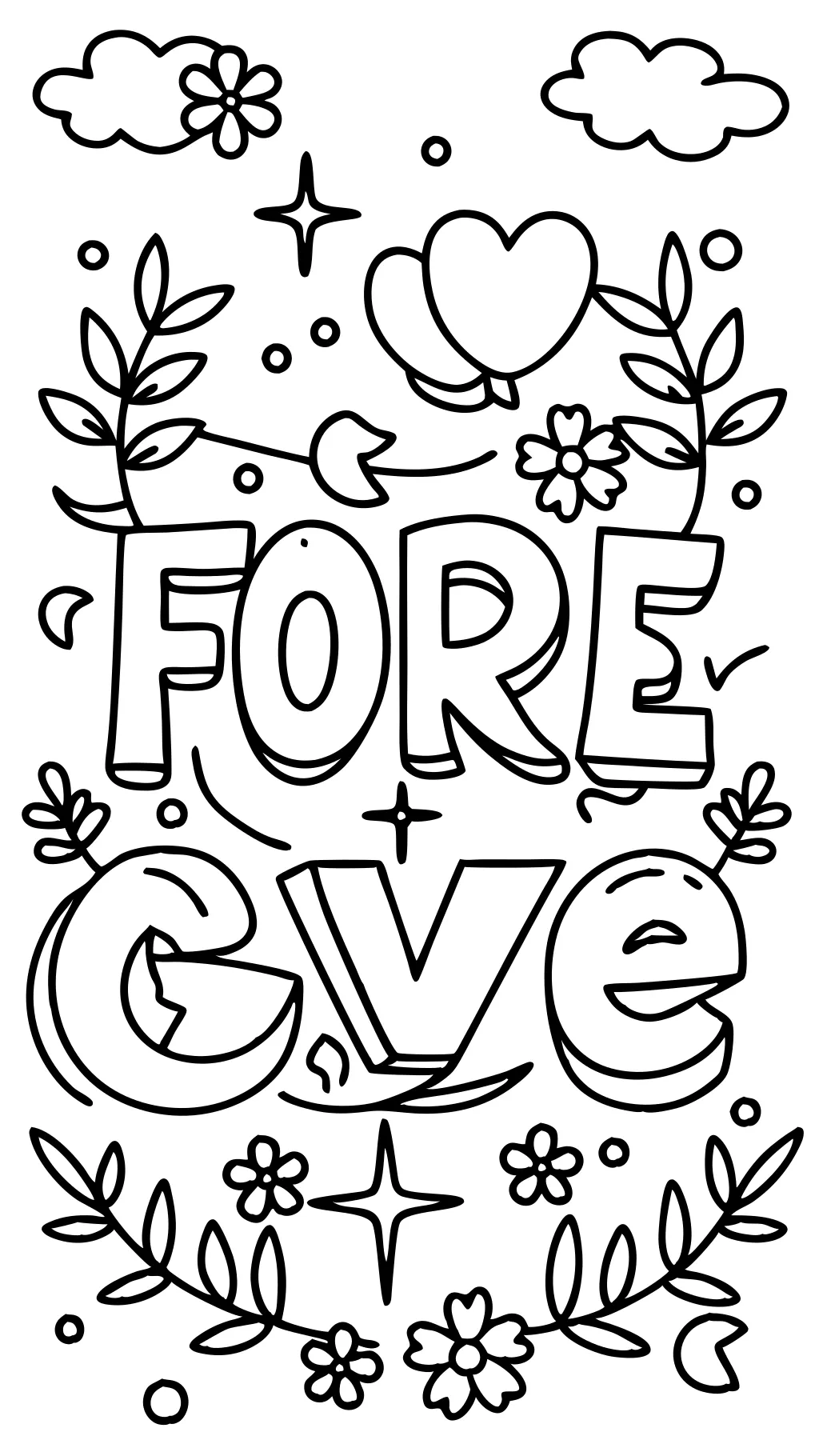 forgive coloring page